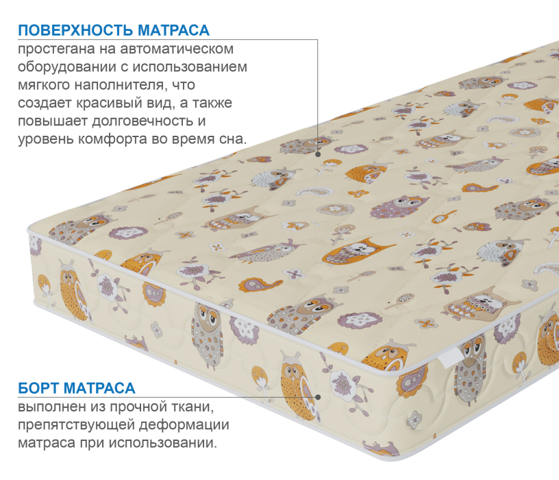 Матрасы, Матрас Здоровый сон-Мишутка 1200х1900